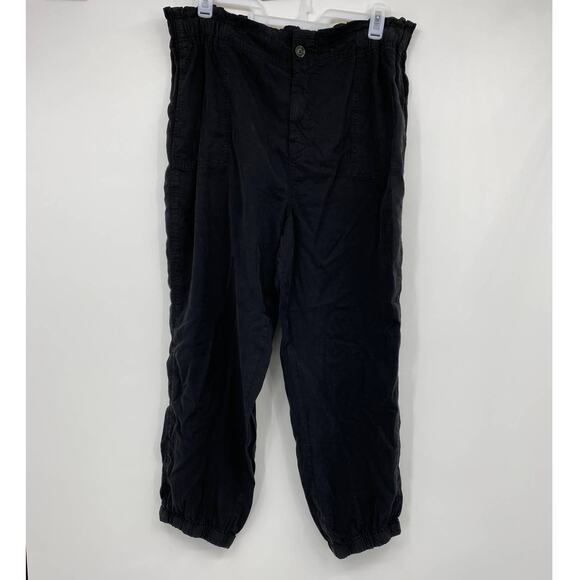 American Eagle Womens Elastic Black Loose Casual Pants NEW Size: XXL - Picture 1 of 12